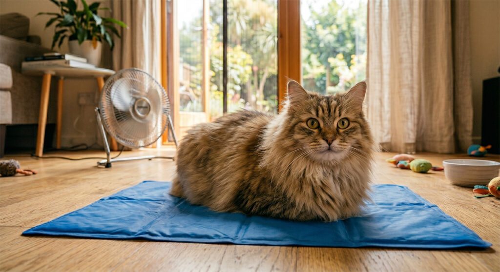 Chat et chaleur canicule